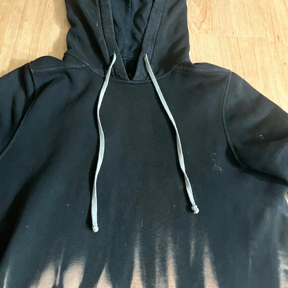 Rick Owens Drkshdw Knit Sweatshirt Pullover Hoodie with Flames - Picture 6 of 7